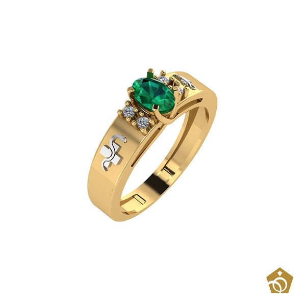 Anel Formatura - Enfermagem - Ouro 18k