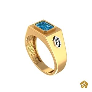 Anel de Formatura Administração Masculino - Ouro 18k