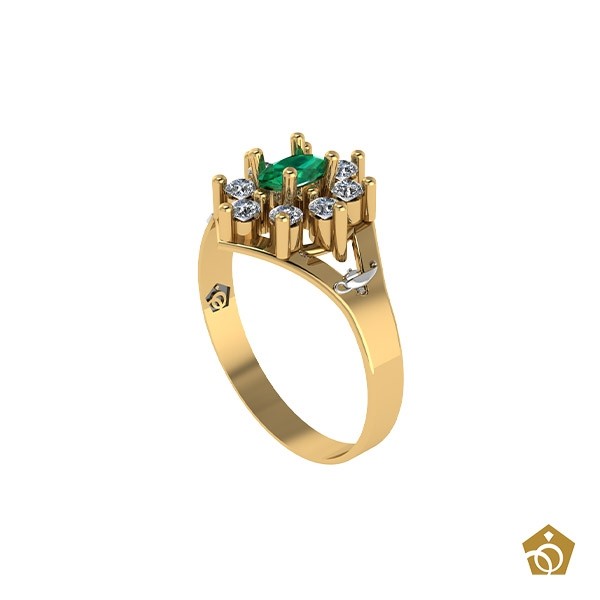 Anel Formatura - Enfermagem - Ouro 18k