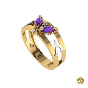 Anel Formatura - Teologia - Ouro 18k