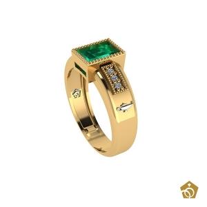 Anel Formatura - Enfermagem - Ouro 18k