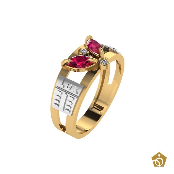 Anel Formatura - Direito - Ouro 18k