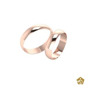 Aliança Tradicional Ouro Rosa 18k | 7 gramas (par)