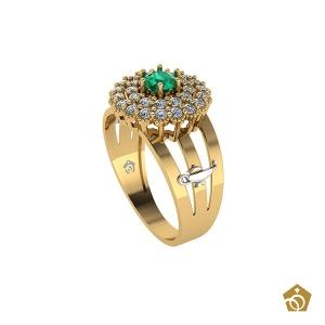 Anel Formatura - Enfermagem - Ouro 18k